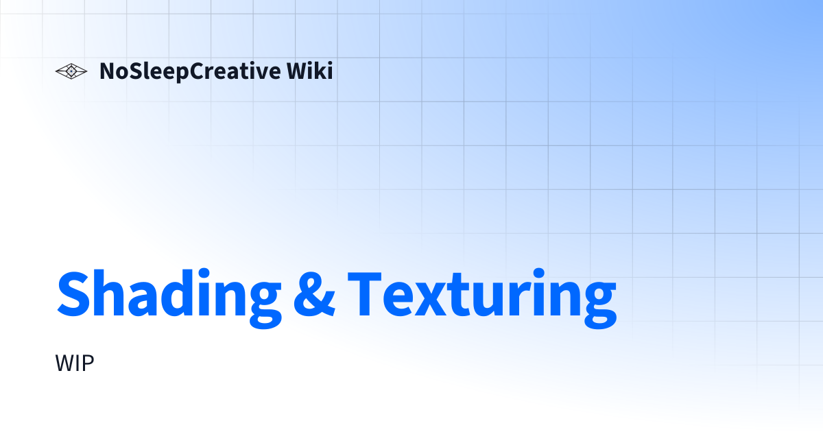 Shading & Texturing | NoSleepCreative Wiki